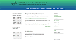 Desktop Screenshot of kornytud.elte.hu