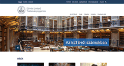 Desktop Screenshot of elte.hu