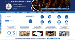 Desktop Screenshot of konyvtar.elte.hu