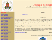 Tablet Screenshot of opuscula.elte.hu