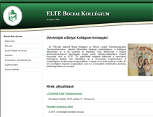 Tablet Screenshot of bolyai.elte.hu