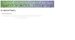 Desktop Screenshot of apinapok.apaczai.elte.hu