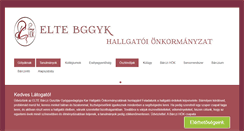 Desktop Screenshot of barczihok.elte.hu