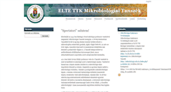 Desktop Screenshot of mikrobiologia.elte.hu