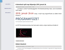 Tablet Screenshot of nyiltnap.ttk.elte.hu