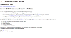Desktop Screenshot of listbox.elte.hu
