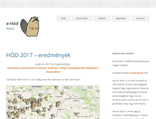 Tablet Screenshot of e-hod.elte.hu