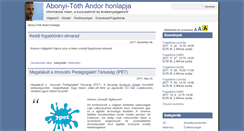 Desktop Screenshot of abonyita.inf.elte.hu