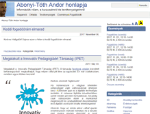 Tablet Screenshot of abonyita.inf.elte.hu