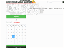 Tablet Screenshot of csoma.elte.hu