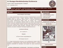 Tablet Screenshot of onk2011.elte.hu