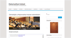 Desktop Screenshot of math.elte.hu