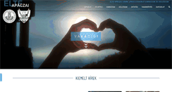 Desktop Screenshot of linux.apaczai.elte.hu