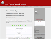 Tablet Screenshot of frantan.elte.hu